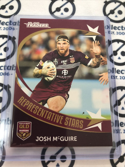 2020 NRL Traders Josh McGuire Representative Stars QLD RS32/54