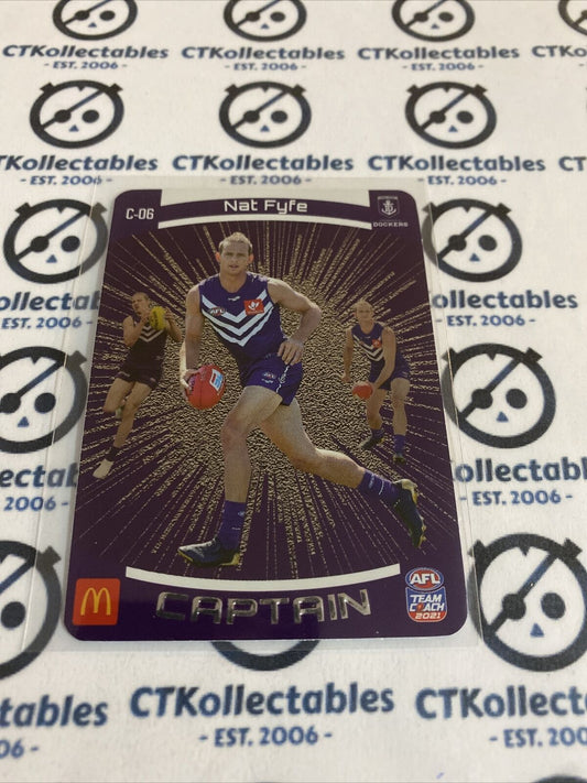 2021 AFL Teamcoach McDonalds Captain Nat Fyfe #c-06 Dockers