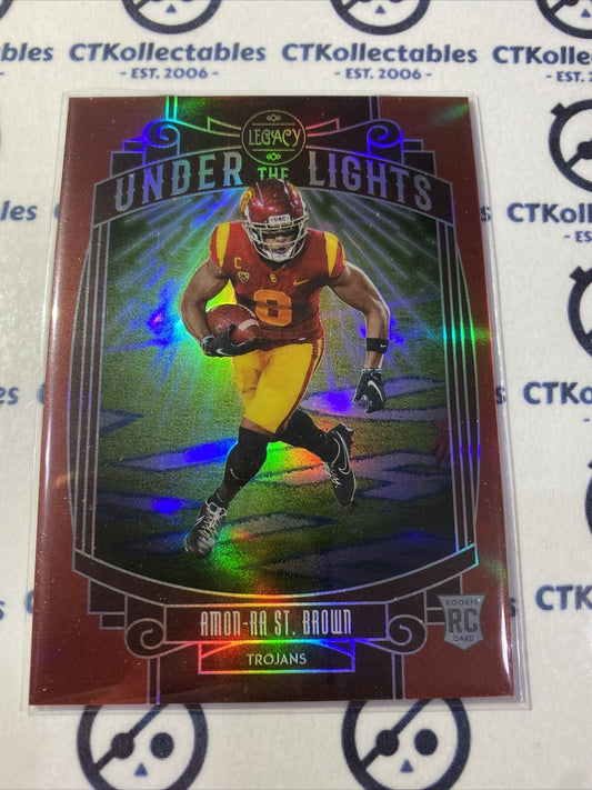 2021 NFL Legacy Under The lights Red Amon-Ra St.Brown RC 06/50 Lions