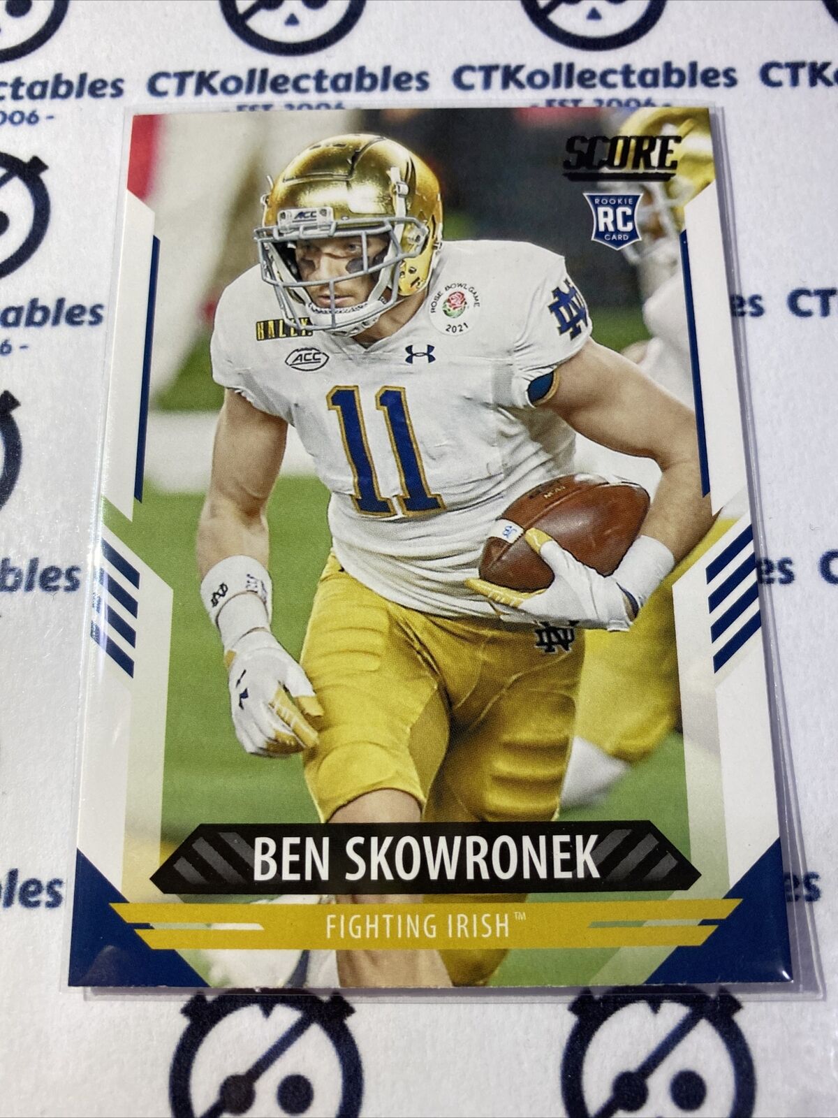 2021 NFL Score Rookie Card Ben Skowronek #333 RC Rams
