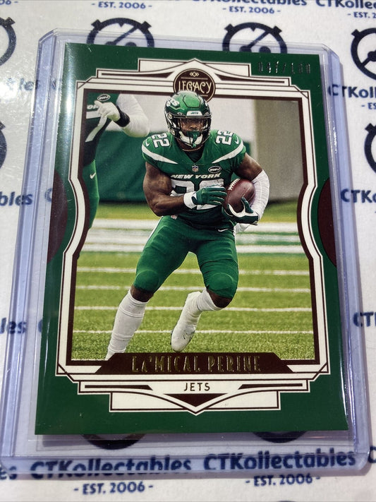 2021 NFL Legacy La’mical Perine Green #047/100 Jets