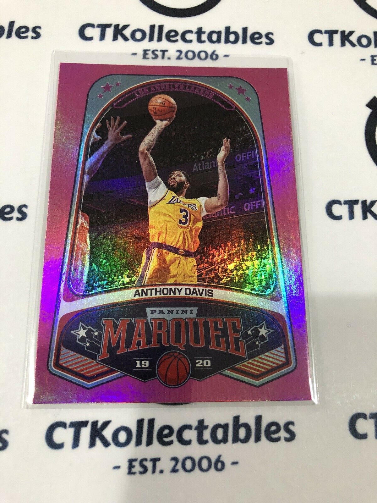 2019-20 NBA Chronicles Marquee Anthony Davis Pink Lakers #260