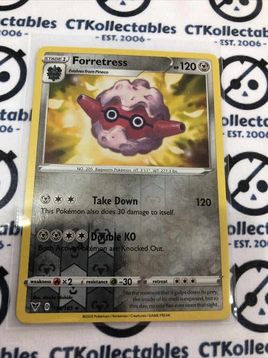 Forretress #114/185 Reverse Holo Rare - Pokemon Card Vivid Voltage