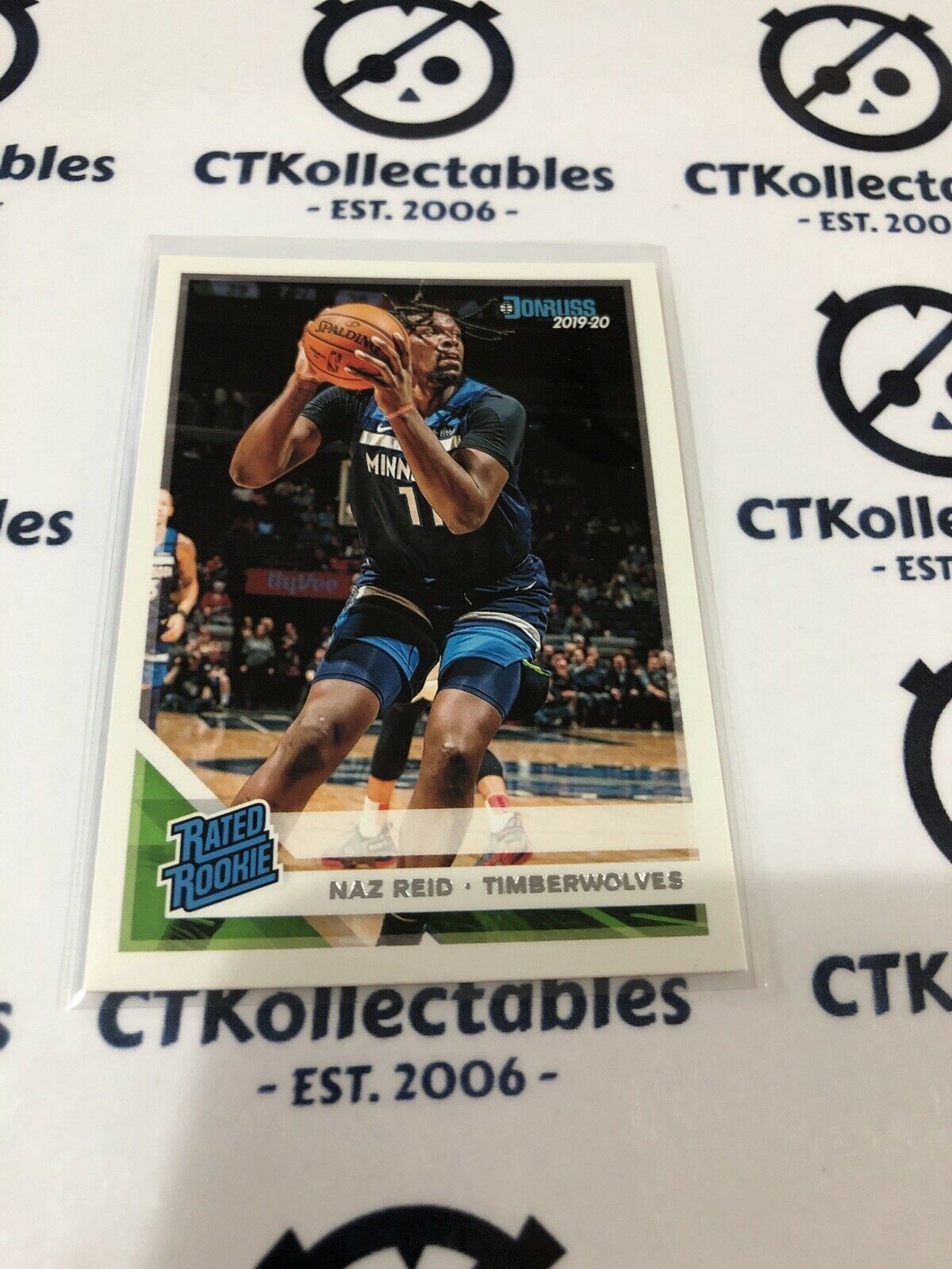 Naz Reid RC #198 2019-20 NBA Chronicles Donruss Rated Rookie