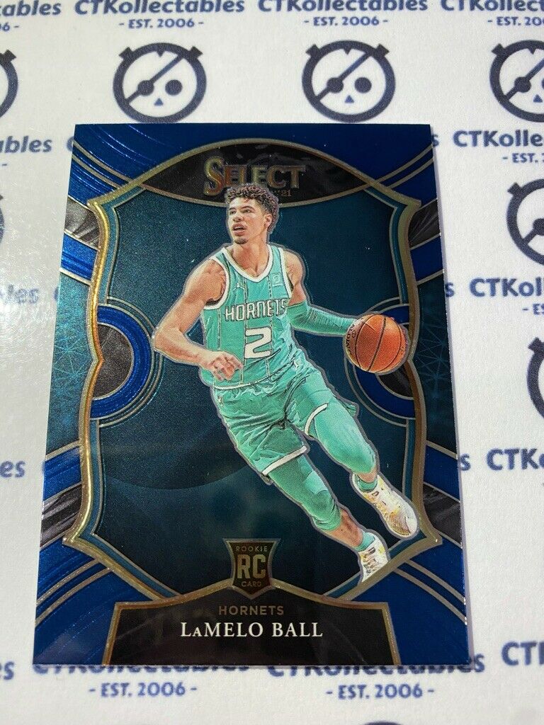 2020-21 Panini NBA Select blue Lamelo Ball Concourse RC #63 Hornets ROY