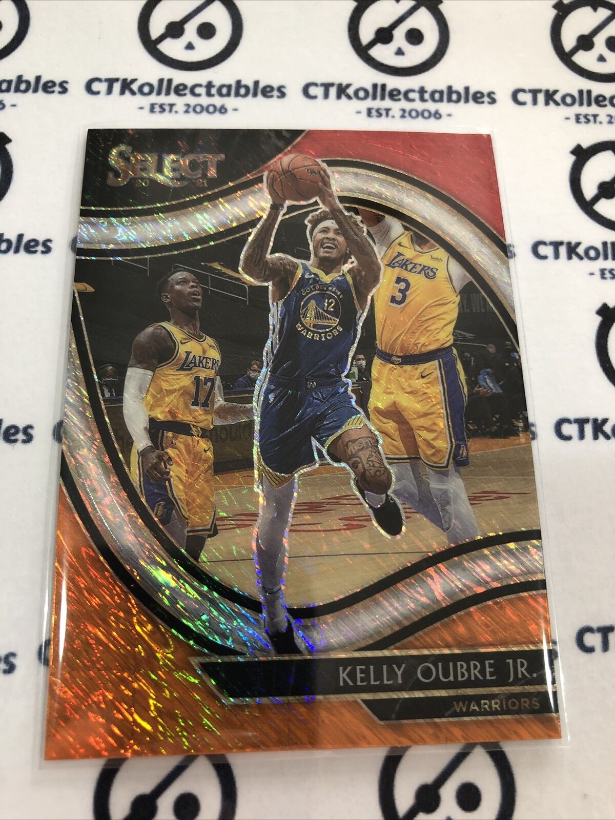 2020-21 Panini NBA Select Kelly Oubre Jr. Courtside Red White Orange #221