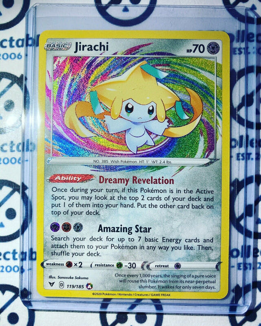 Jirachi #119/185 Amazing Rare- Pokemon Card Vivid Voltage