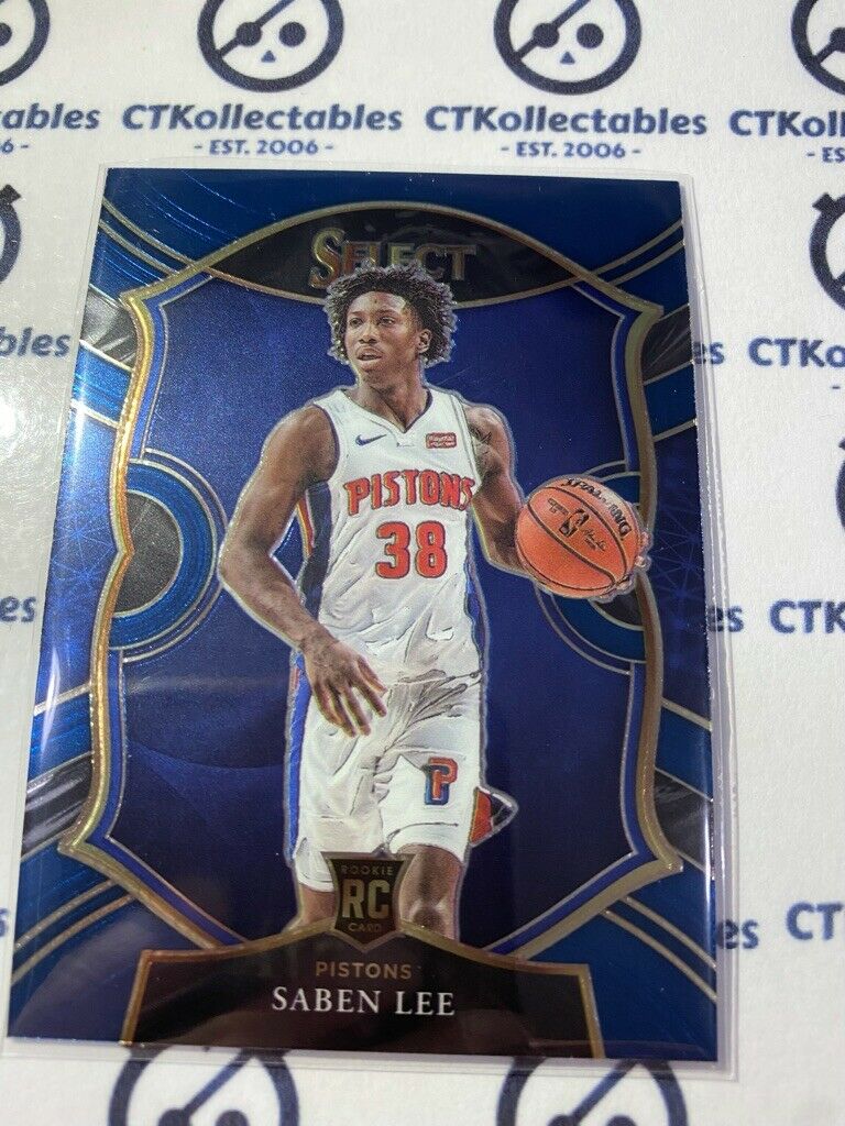 2020-21 Panini NBA Select Saben Lee Blue RC Concourse #97 Pistons