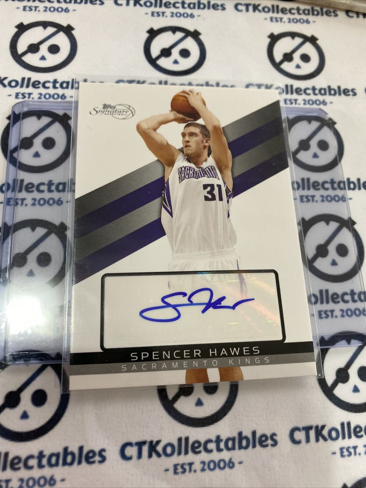 2009 Topps Signatures Spencer Hawes Rookie Auto #359/999 Kings