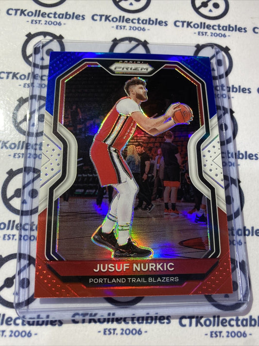 2020-21 NBA Prizm Jusuf Nurkic Red White & Blue Prizm #91 Portland