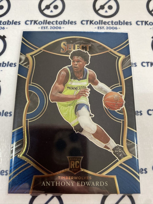 2020-21 Panini NBA Select Anthony Edwards Blue Concourse RC #61 Timberwolves