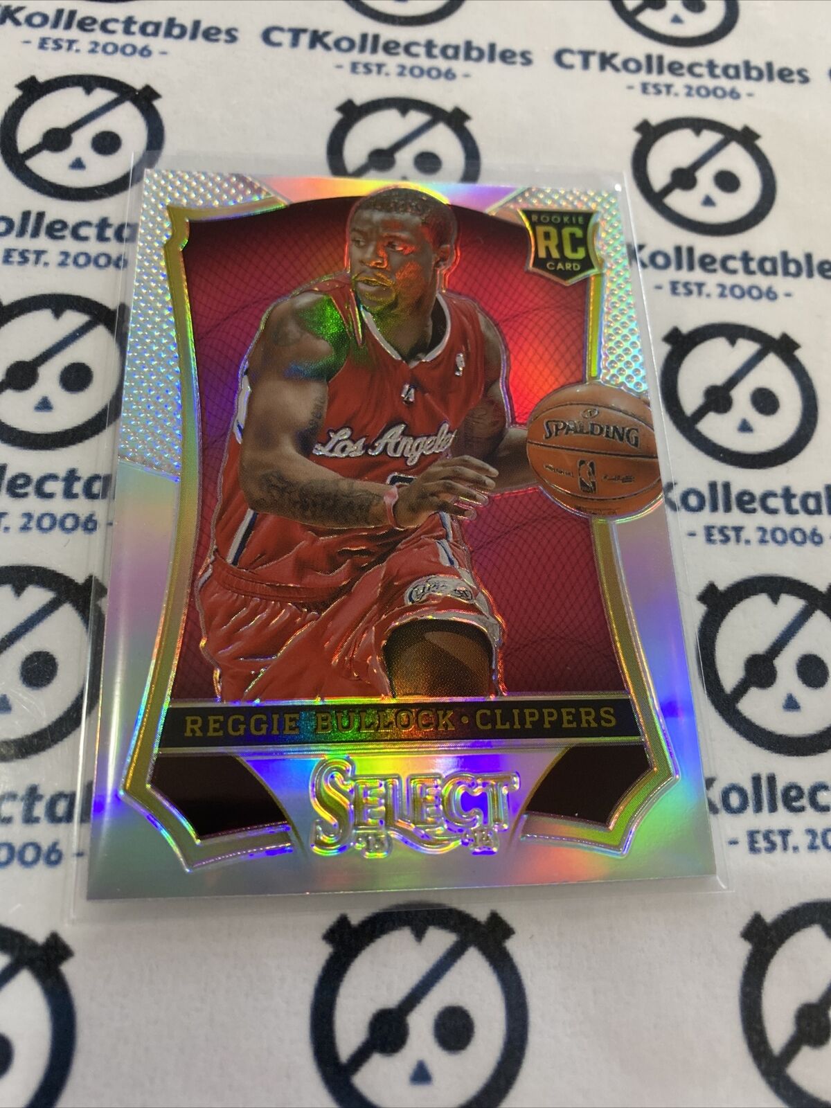 2013-14 Panini Select Reggie Bullock RC #179 Silver Prizm Clippers