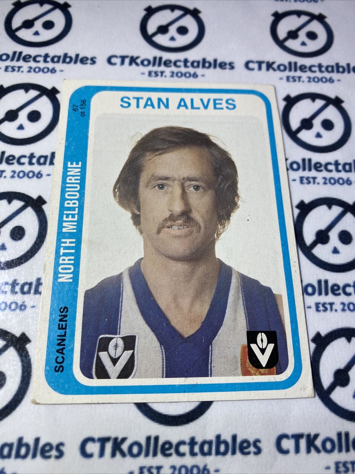 1979 Scanlens VFL Stan Alves #67 Of 156 North Melbourne