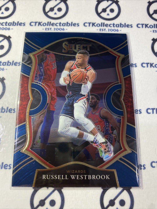 2020-21 Panini NBA Select Blue Concourse Russell Westbrook Wizards #39