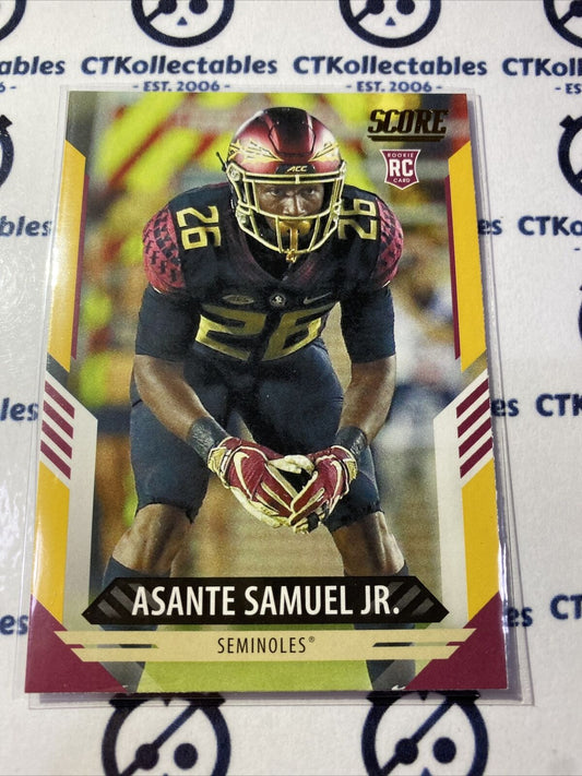 2021 NFL Score Asante Samuel Jr. RC Gold Parallel Base #376