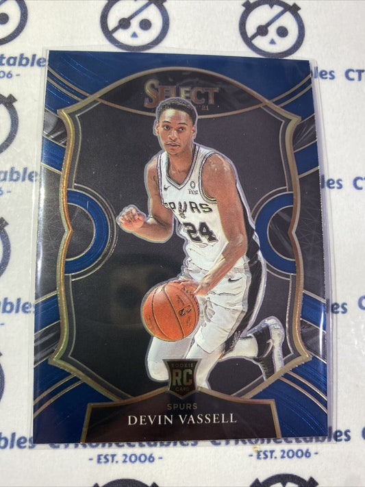 2020-21 Panini NBA Select Devin Vassell Blue RC Concourse #71 Spurs