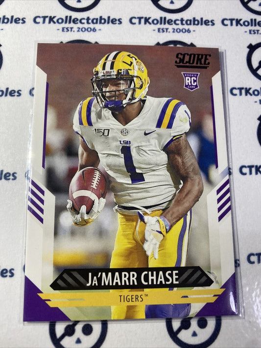 2021 NFL Score Rookie Card Ja’Marr Chase #325 RC Bengals