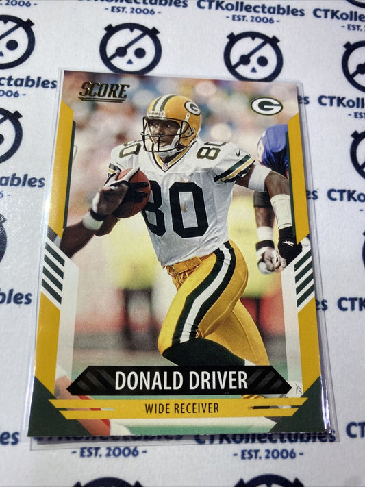 2021 NFL Score Donald Driver Gold Parallel Base #299 Packers