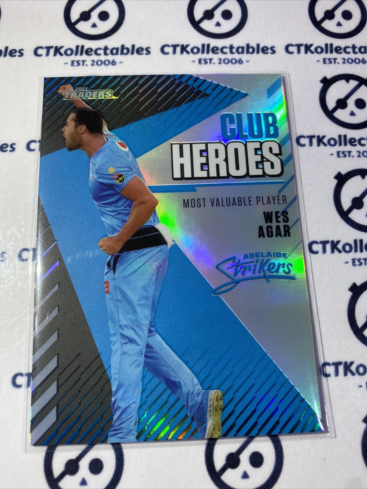 2021/2022 TLA Cricket Traders Club Heroes Wes Agar #CH01