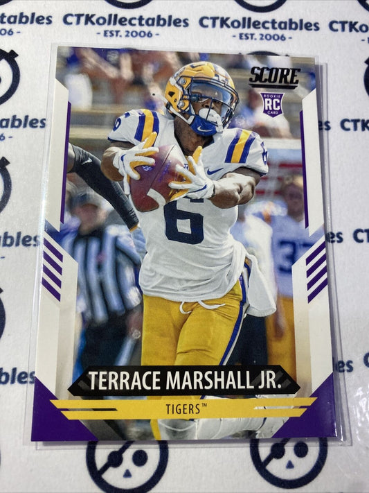 2021 NFL Score Rookie Card Terrace Marshall Jr. #328 RC Panthers