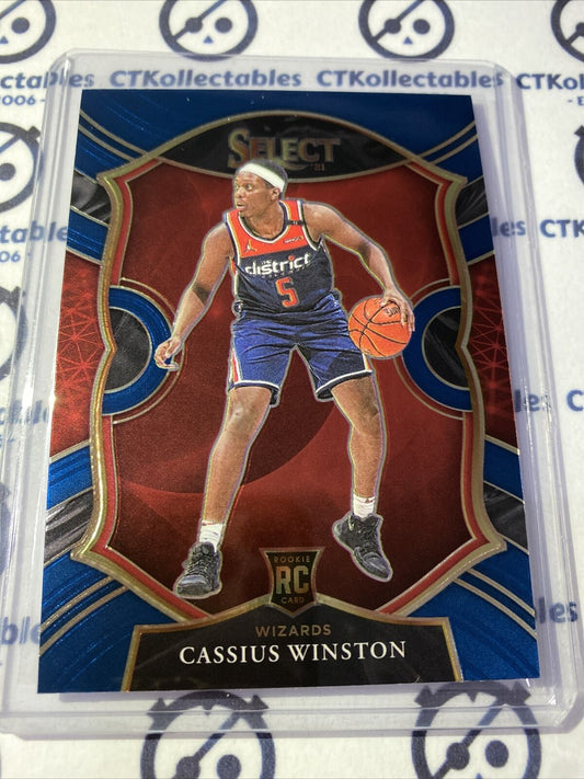 2020-21 Panini NBA Select Cassius Winston Blue RC Concourse #96