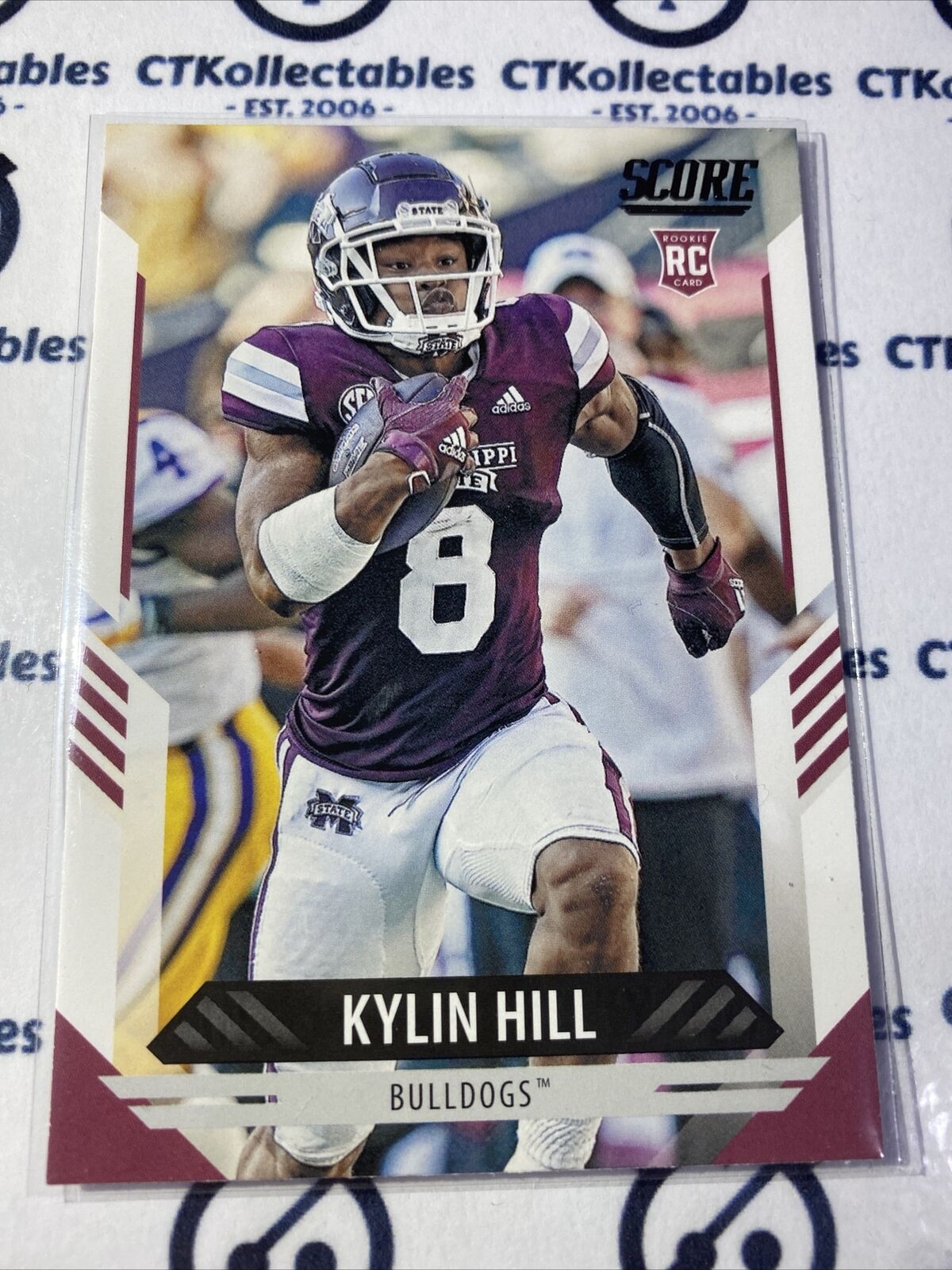 2021 NFL Score Rookie Card Kylin Hill #318 RC Packers