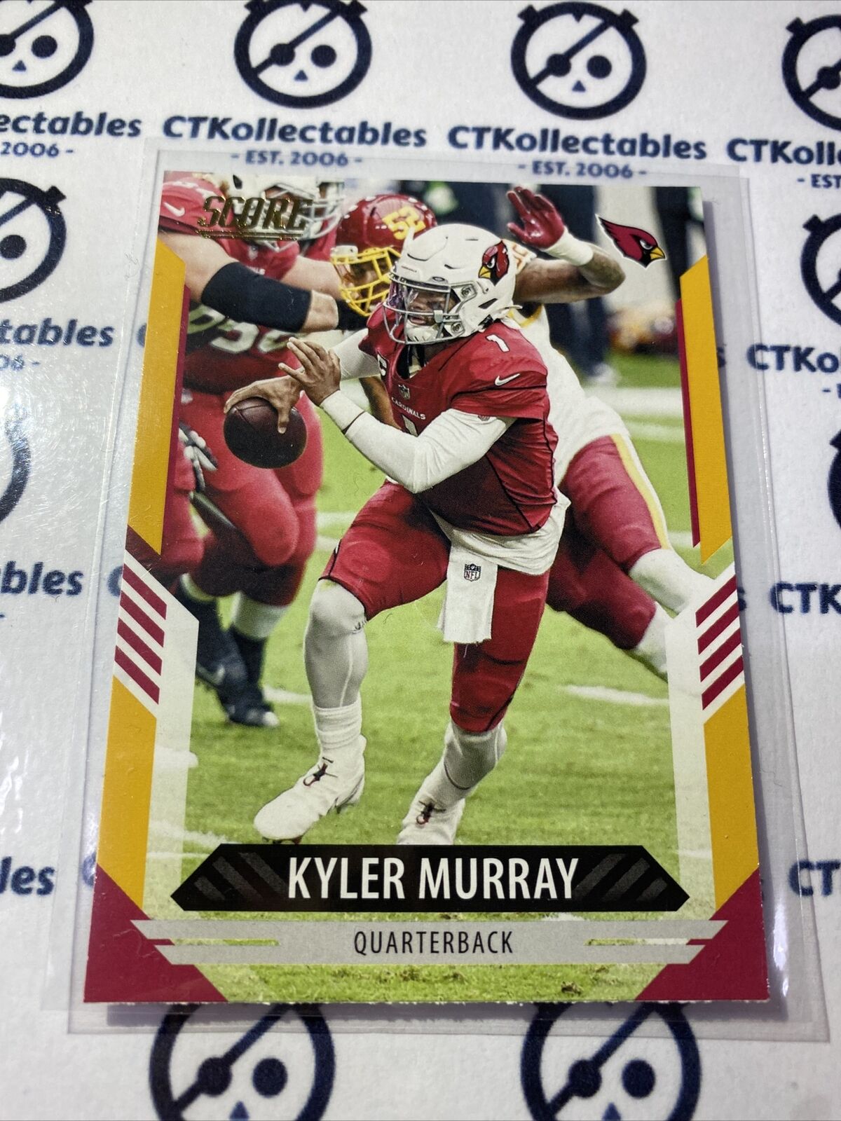 2021 NFL Score Kyler Murray Gold Parallel Base #242 Cardinals