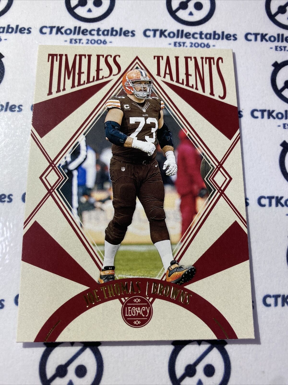 2021 NFL Legacy Timeless Talents Joe Thomas #TR-9 Browns