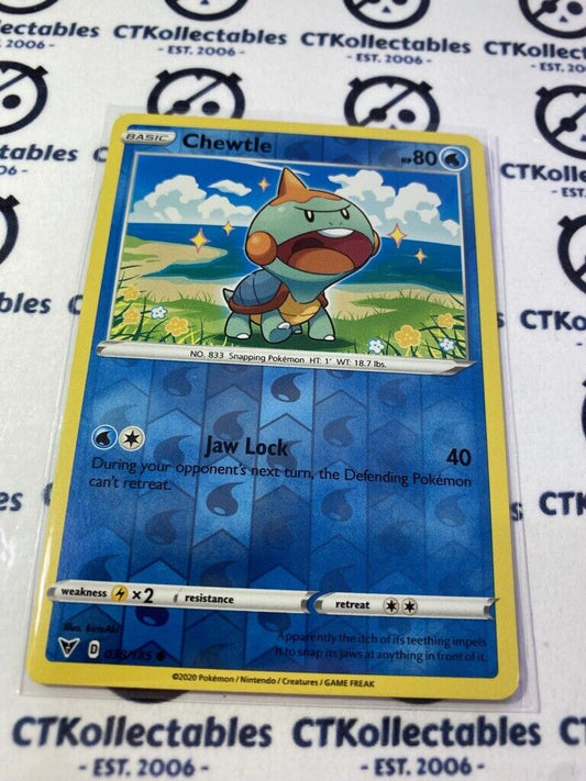 Chewtle Reverse Holo Rare #038/185 Pokémon Card Vivid Voltage