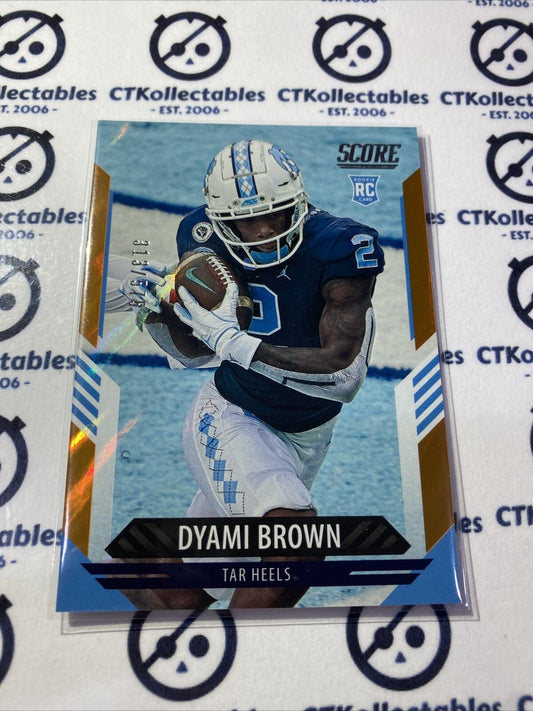 2021 NFL Score Dyami Brown Orange Lava #313/575 Washington