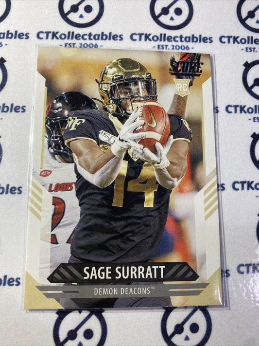 2021 NFL Score Rookie Card Sage Surrat #331 RC