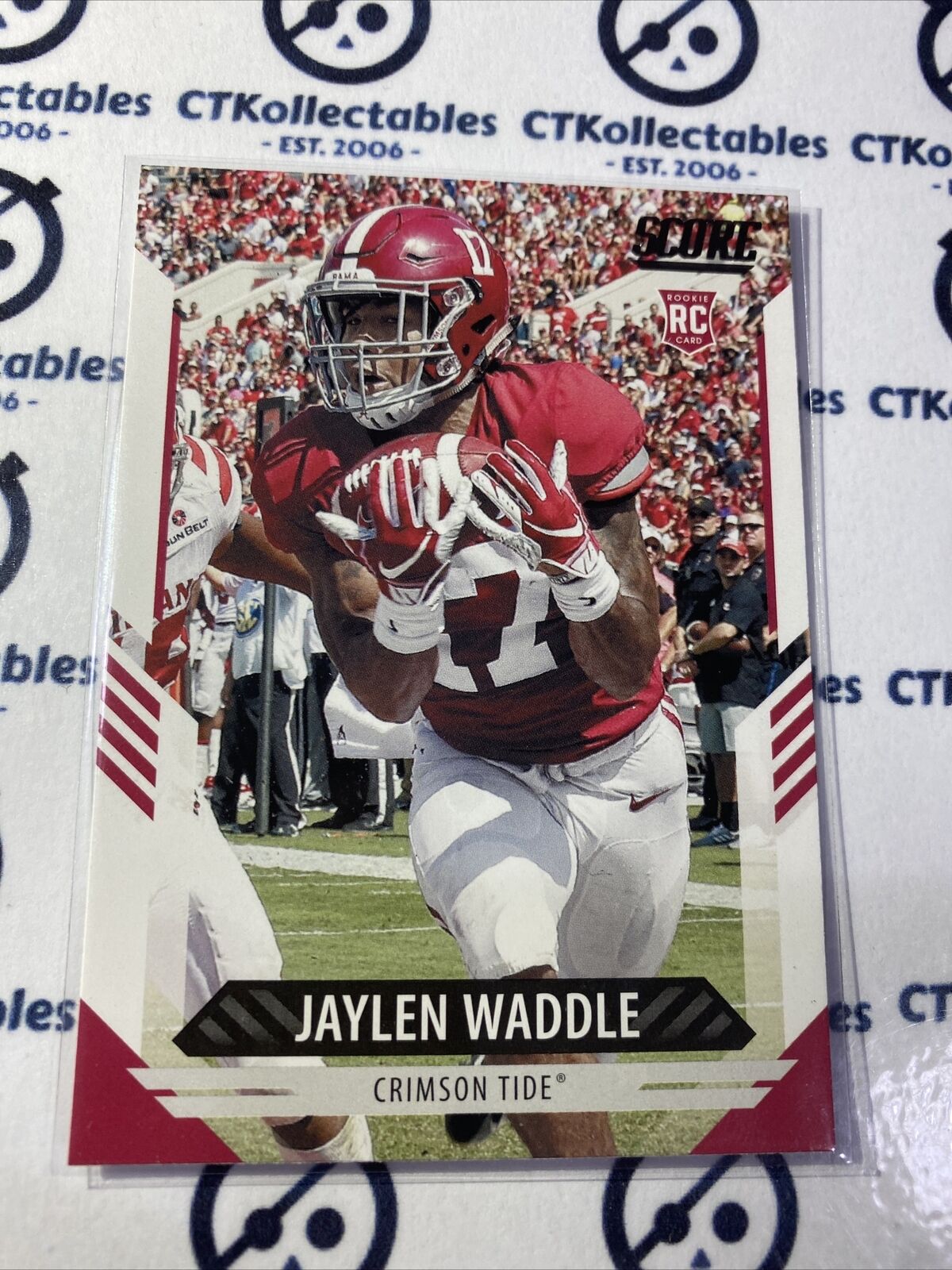 2021 NFL Score Rookie Card Jaylen Waddle #326 RC Dolphins