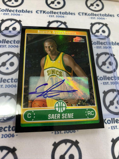 2006/07 Topps Chrome Sear Sene RC Black Refractor Auto SuperSonics