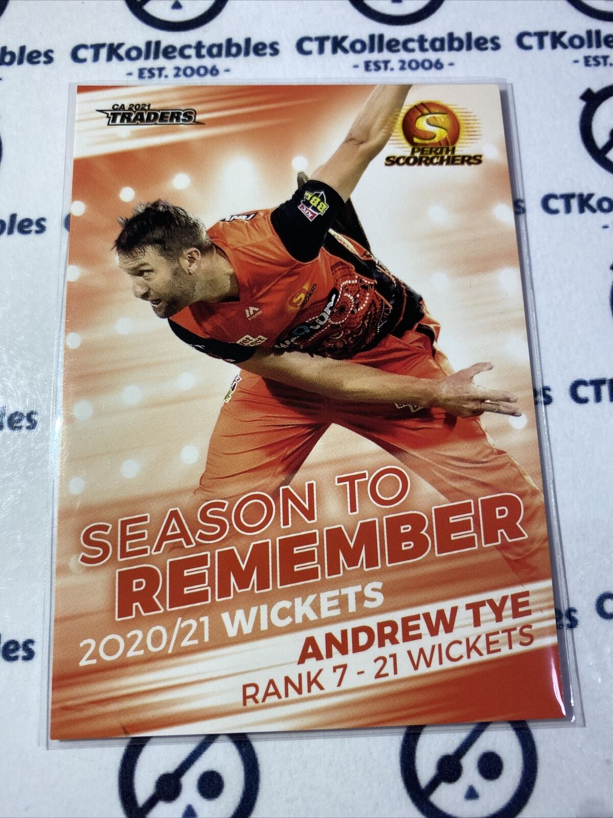 2021/2022 TLA Cricket Traders Season To Remember #STR16/30 Andrew Tye