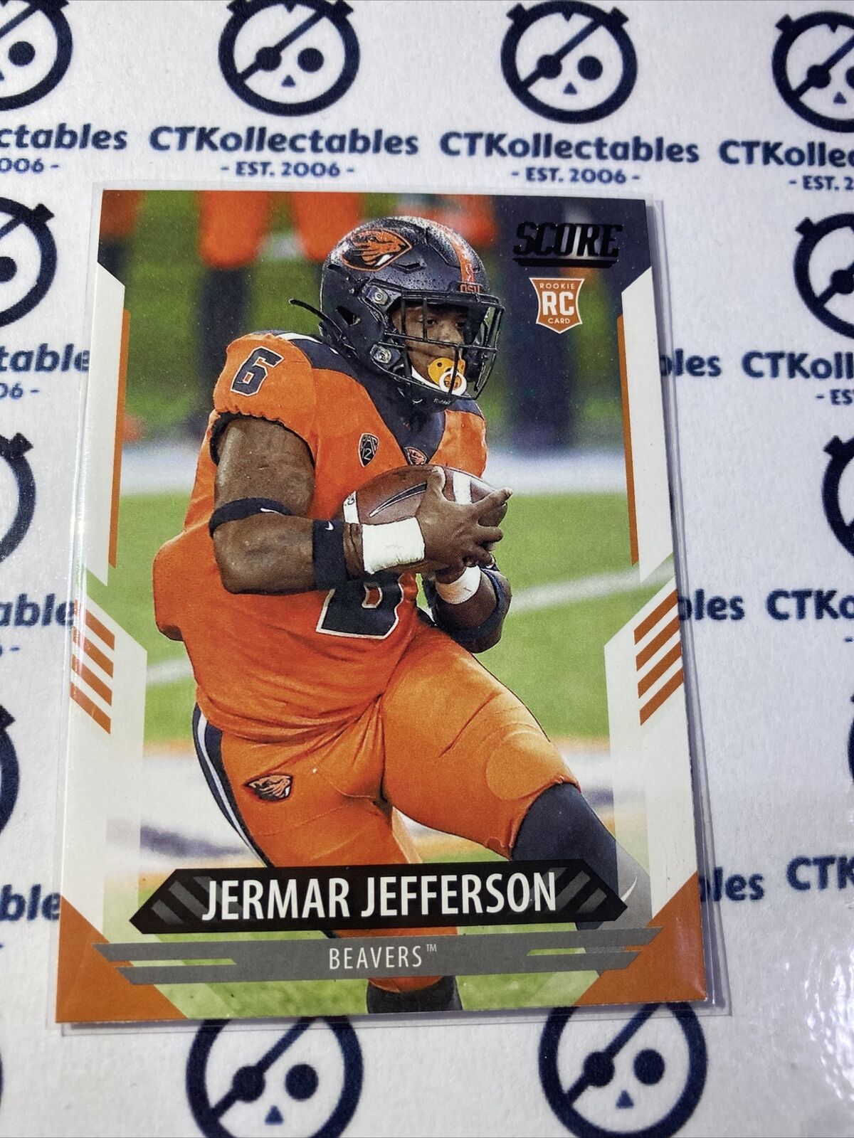 2021 NFL Score Rookie Card Jermar Jefferson #320 RC Lions