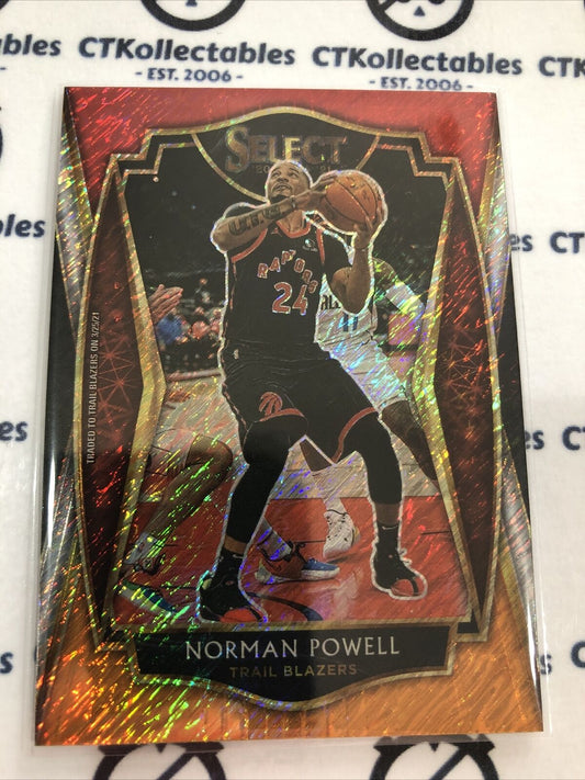 2020-21 Panini NBA Select Norman Powell Premier Level Red White Orange #147