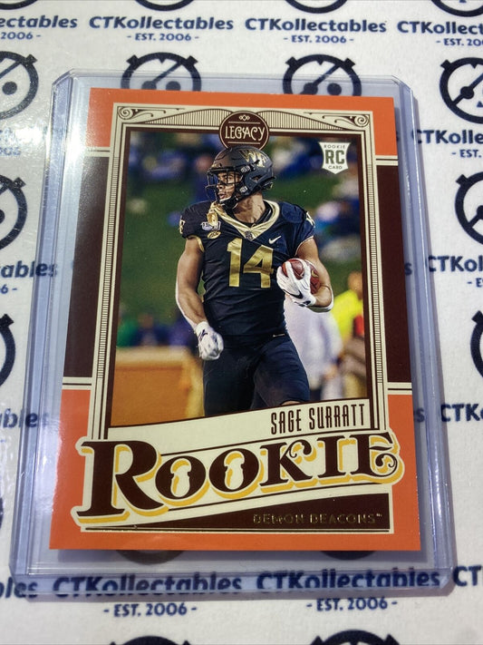 2021 NFL Legacy ROOKIE Sage Surratt Orange#144/199 Lions