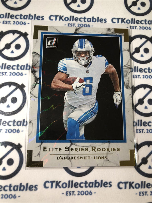 2020 NFL Donruss Elite Series Rookies D’andre Swift Lions ESR-DS RC