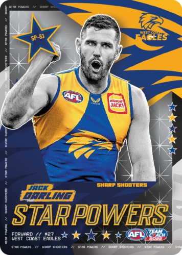 2023 AFL Teamcoach Jack Darling Starpowers SP-83 Eagles