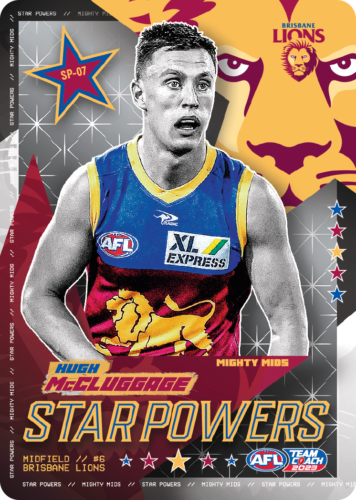 2023 AFL Teamcoach Hugh McCluggage Starpowers SP-07 Lions