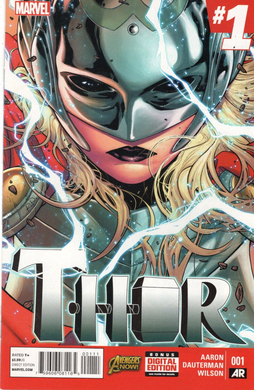 THOR # 1 JANE FOSTER 1ST PRINTING  MARVEL  COMIC BOOK 2014