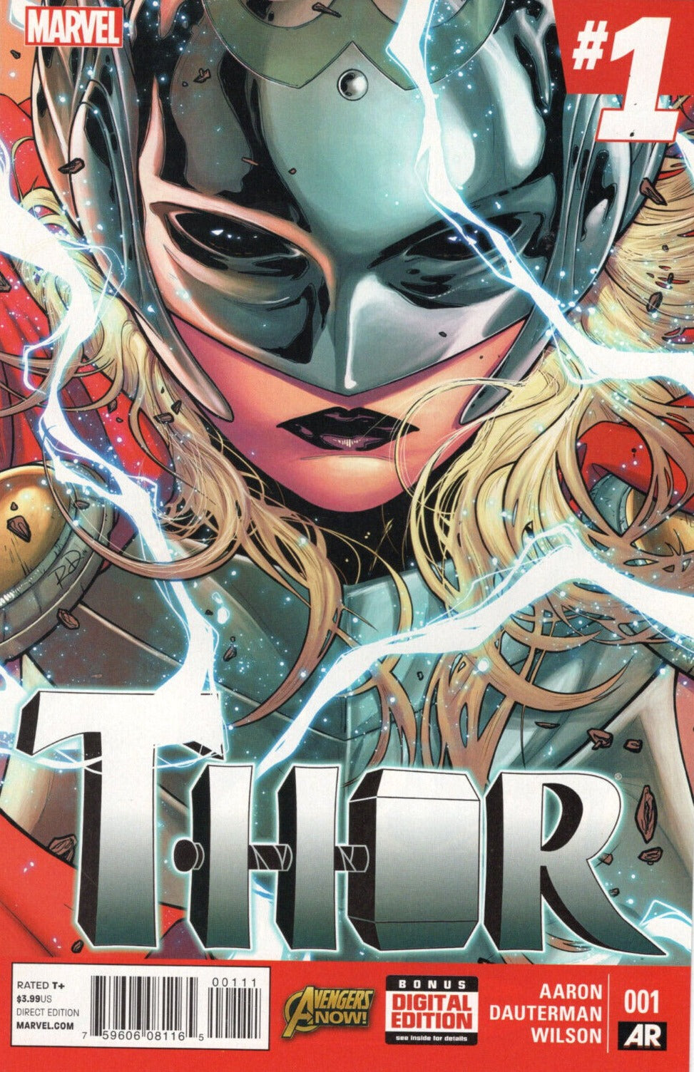 THOR # 1 JANE FOSTER 1ST PRINTING  MARVEL  COMIC BOOK 2014