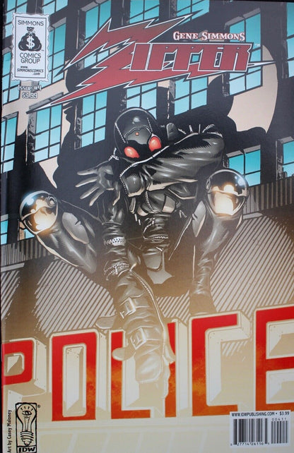 ZIPPER # 4   GENE SIMMONS IDW COMIC BOOK 2007